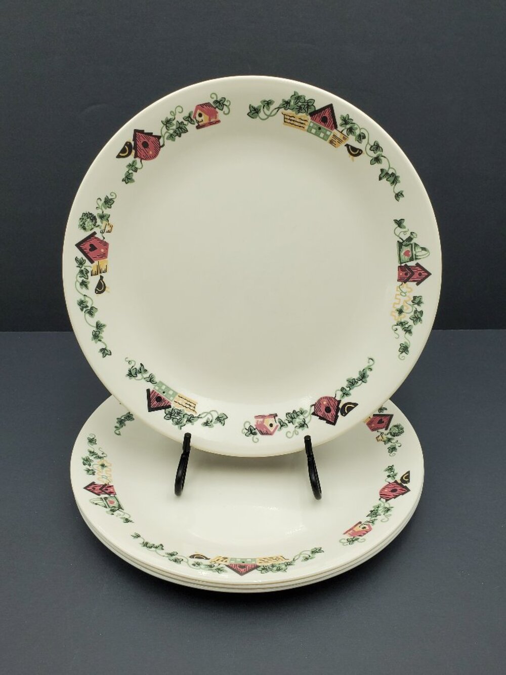 Corelle Garden Home Dinner Plates Beige Birdhouse Ivy Dinner Plates